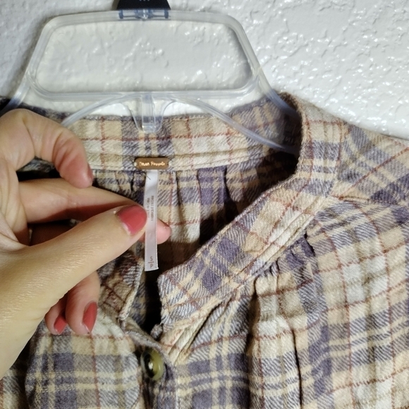 Free People Tops Free People Northern Bound Plaid Pullover sz S - Picture 6 of 10